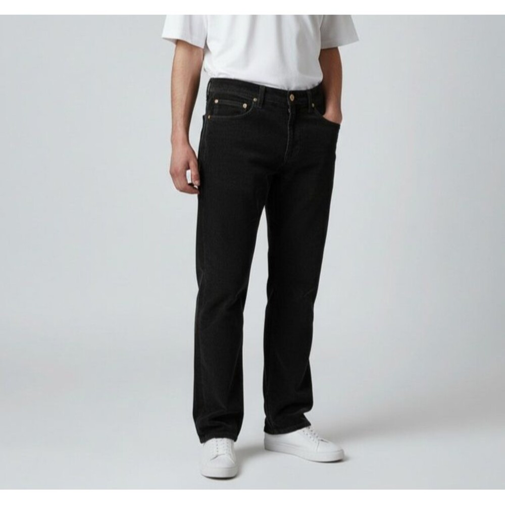 Citizens Of Humanity Sid Straight Leg Corduroy Pants Men 36 Black USA Designer